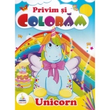 Privim si coloram. Unicorn