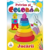 Privim si coloram. Jucarii