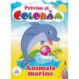 Privim si coloram. Animale marine