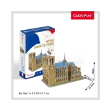 Cubic Fun - Puzzle 3D Notre Dame (Nivel Mediu 53 Piese)