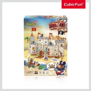 Cubic Fun - Puzzle 3D Castelul Piratilor 183 Piese