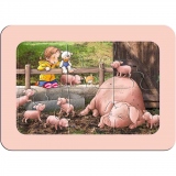 Puzzle Animale De La Ferma, 3X6 Piese