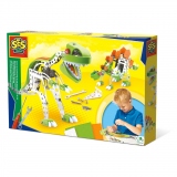 Set de constructie - Dinozauri din metal T-rex si Stegosaurus