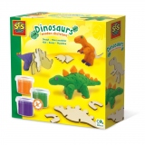 Set creativ - Schelete de dinozauri din lemn si plastilina