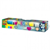 Plastilina neon si fotoluminescenta (glow in the dark) - 4 x 90 gr