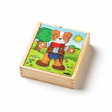 Puzzle din lemn - Imbraca catelul