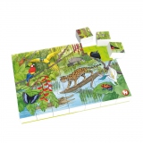 Puzzle Animale exotice Hubelino (35 piese)