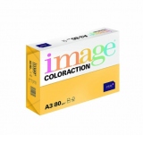 Hartie color Coloraction A3 80g 500 coli top galben-Hawaii