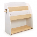 Biblioteca cu cuier, din lemn premium - Forest Book Case