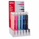 Display creioane mecanice, Apli, 0.5mm, 24 bucati, culori asortate