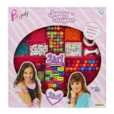 Set de creat bijuterii din margele cu litere 2 in 1, Pretty Pinky