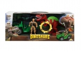 Set masina cu figurina, Crazoo, Vanatorii de Dinozauri