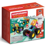 Joc magnetic de constructie Magformers Giant Wheels - Monster Truck, 23 piese