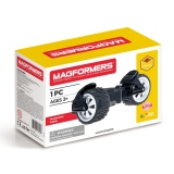 Joc magnetic de constructie Magformers Transform Wheels Set - Accesorii cu Roti, 1 piesa