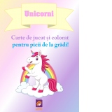 Unicorni. Carte de jucat si colorat pentru picii de la gradi!