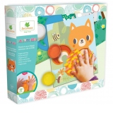 Set de creatie, Sycomore Babyssimo, Picteaza cu degetele, Animale salbatice