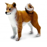 Figurina - Shiba Inu, Bej, 6.3 cm