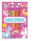 Unicornii. Desenam si coloram