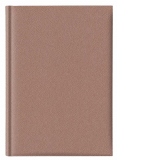 Agenda Adria, nedatata, A5, hartie ivory, coperta auriu roze