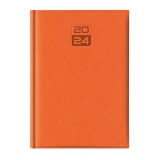 Agenda Dakota, A5, datata, hartie ivory, coperta orange 2024