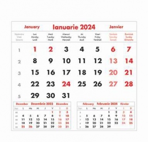 Vezi detalii pentru Maxi calendar birou 2024