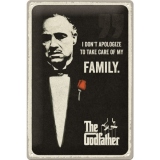 Placa metalica 20X30 cm The Godfather I don't apologize