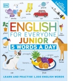 English for Everyone Junior 5 Words a Day : Learn and Practise 1,000 English Words