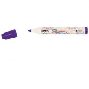 Marker pentru textile KREUL, varf mediu, violet