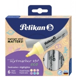 Textmarker 490 ECO din materiale reciclate, 6 culori pastel