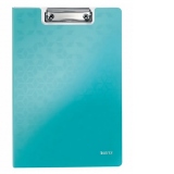 Clipboard Leitz WOW, dublu, polyfoam, A4, 100 coli, turcoaz