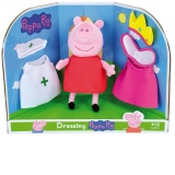 Jucarie Plus Jemini Peppa Pig 20cm cu Costumase de Schimb