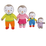 Set 4 Plusuri Jemini Familia De Pinguini Tchoupi