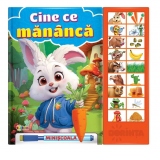 Cine ce mananca. Carte cu sunete