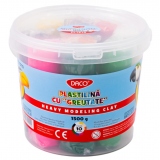 Plastilina 10 culori 1500G, cu greutate DACO