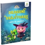 Dragoni si vrajitoare. Carte de colorat