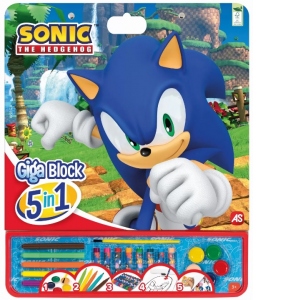 Vezi detalii pentru Sonic the Hedgehog. Set pentru desen gica block 5 IN 1