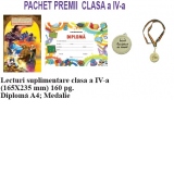 Pachet premii pentru clasa a IV-a, varianta 2 (Lecturi suplimentare + Diploma + Medalie)