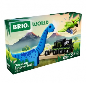 Trenulet cu baterii, aventura dinozaurilor BRIO