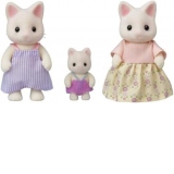 Figurine Sylvanian Families - Familia Pisicutelor Floral