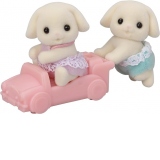 Figurine Sylvanian Families-Gemenii Iepurasi Flora