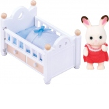 Sylvanian Families-Set Patut Bebe Iepuras Chocolate