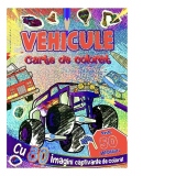 Vehicule. Carte de colorat cu 50 de abtibilduri