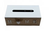 Cutie Servetele Wooden Tissues Box Home Love, 25x13.5x9cm