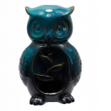 Fantana Ceramica Blackflow Smokie Owl, H16cm