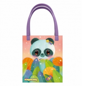 Sacosa Bangoberry Pally Panda, material textil, 24x28x2 cm