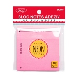 Bloc notes adeziv 76x76 mm, fucsia neon DACO (Post-it)