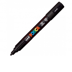 Marker acril POSCA PC-5M, negru 24