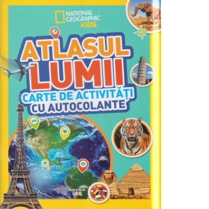 Atlasul lumii. Carte de activitati cu autocolante