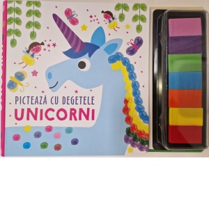 Vezi detalii pentru Unicorni. Picteaza cu degetele