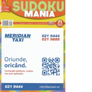 Vezi detalii pentru Sudoku mania. Numarul 71/2024